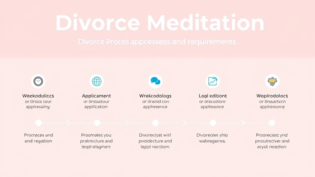 Visual guide for practical steps in divorce mediation in colorado: process, cost, and requirements