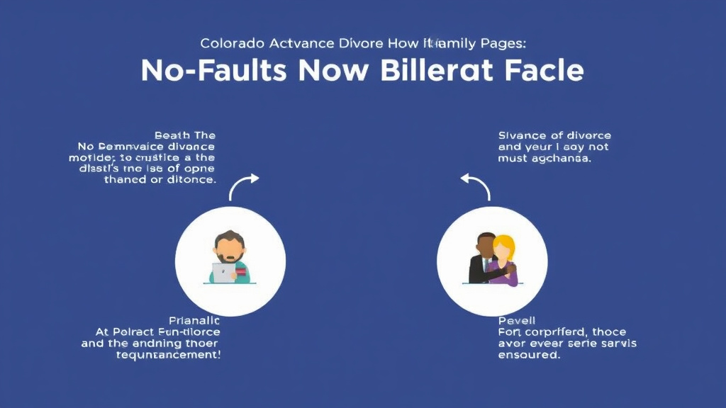 Visual guide for practical steps in colorado no-fault divorce: how it works