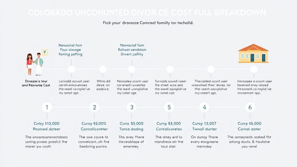 Visual guide for practical steps in colorado uncontested divorce cost: full breakdown