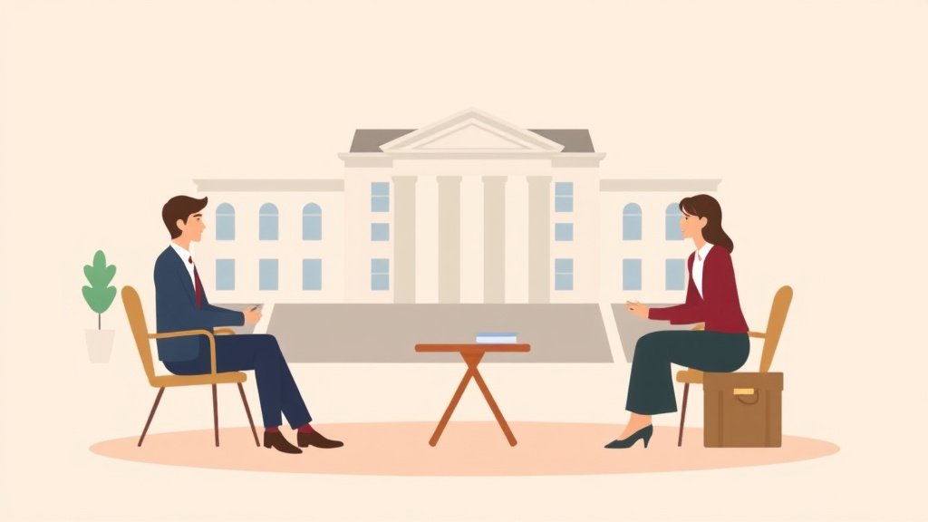 Illustration showing key concepts related to connecticut divorce guide: requirements, filing fees, and process