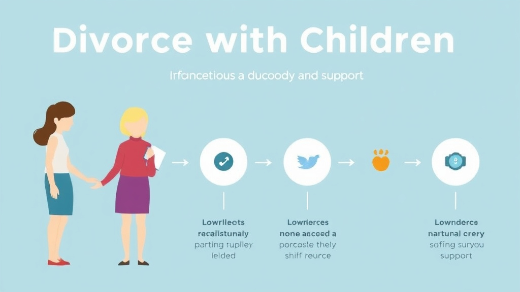 Visual guide for practical steps in divorce with children in connecticut: custody and support guide