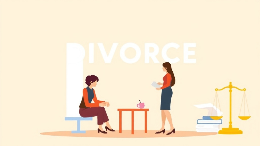 Illustration showing key concepts related to delaware divorce forms: complete list and how to file