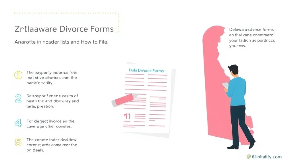 Visual guide for practical steps in delaware divorce forms: complete list and how to file