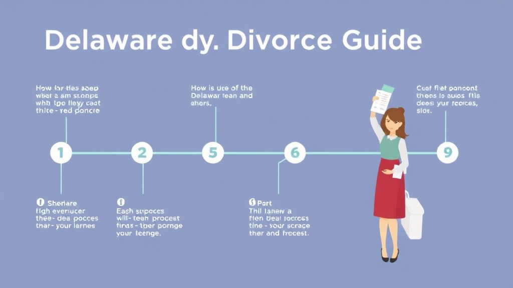 Visual guide for practical steps in delaware divorce guide: requirements, filing fees, and process