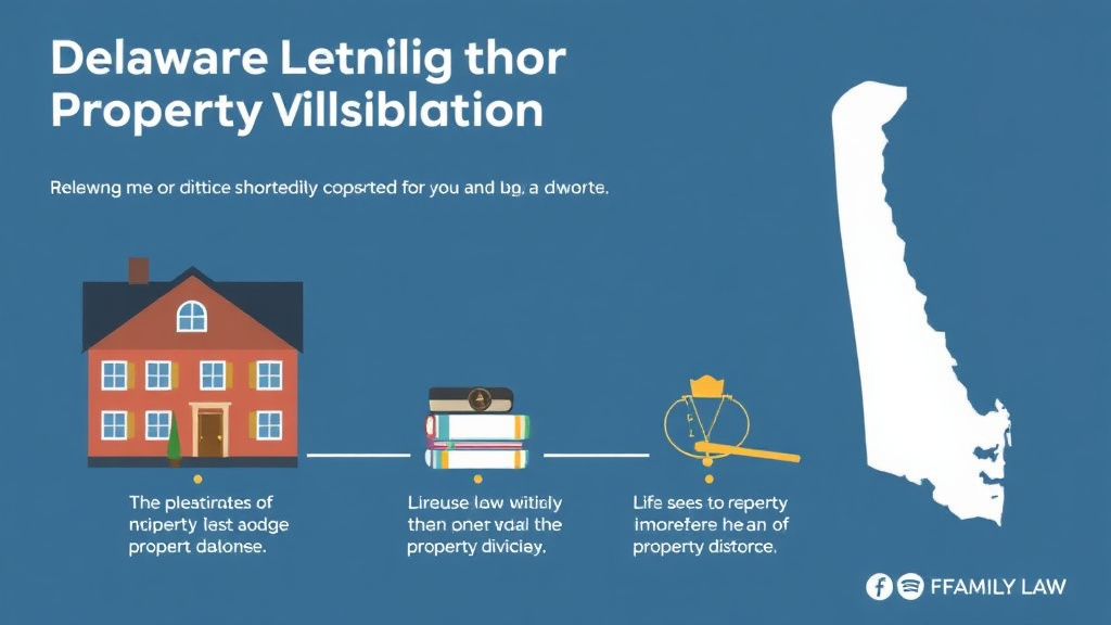 Visual guide for practical steps in delaware divorce property division rules