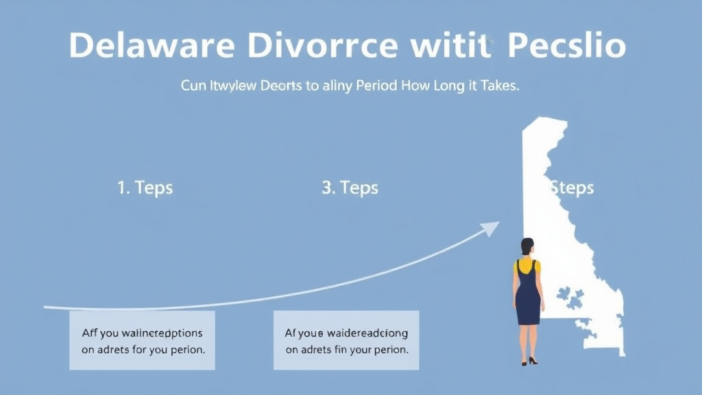 Visual guide for practical steps in delaware divorce waiting period: how long it takes