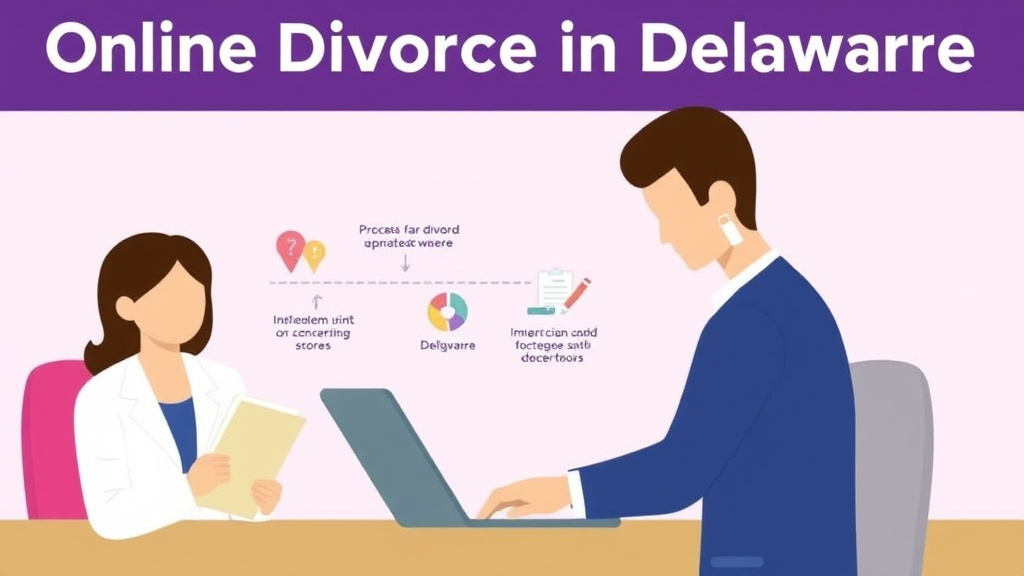 Visual guide for practical steps in online divorce in delaware: how to file without a lawyer