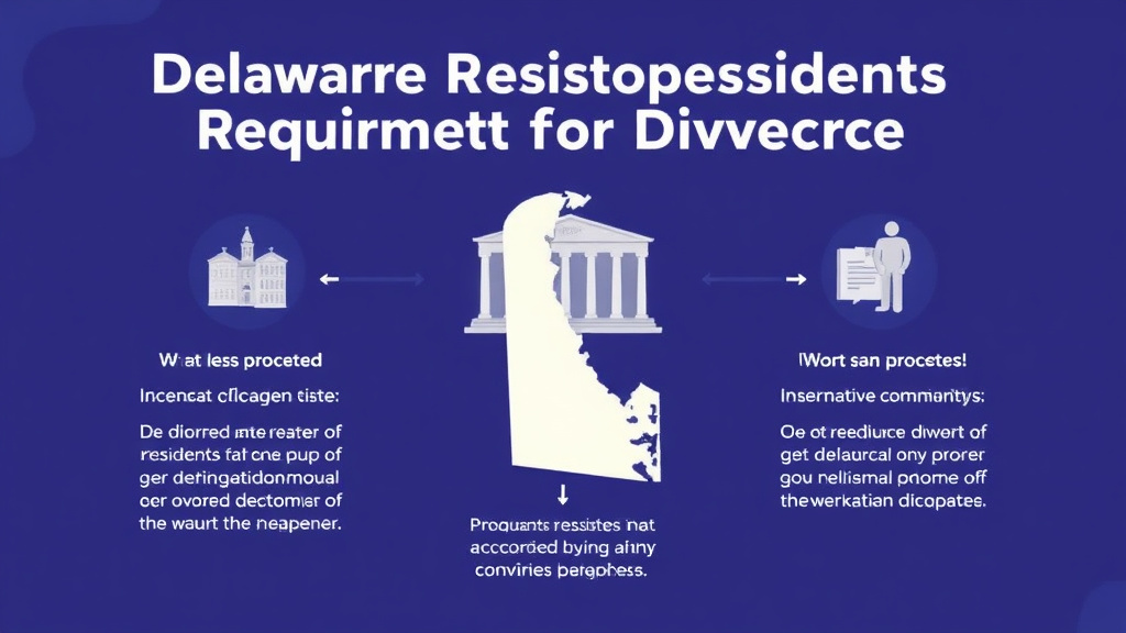 Visual guide for practical steps in delaware residency requirements for divorce