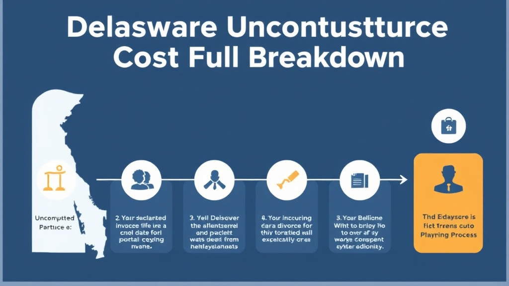 Visual guide for practical steps in delaware uncontested divorce cost: full breakdown