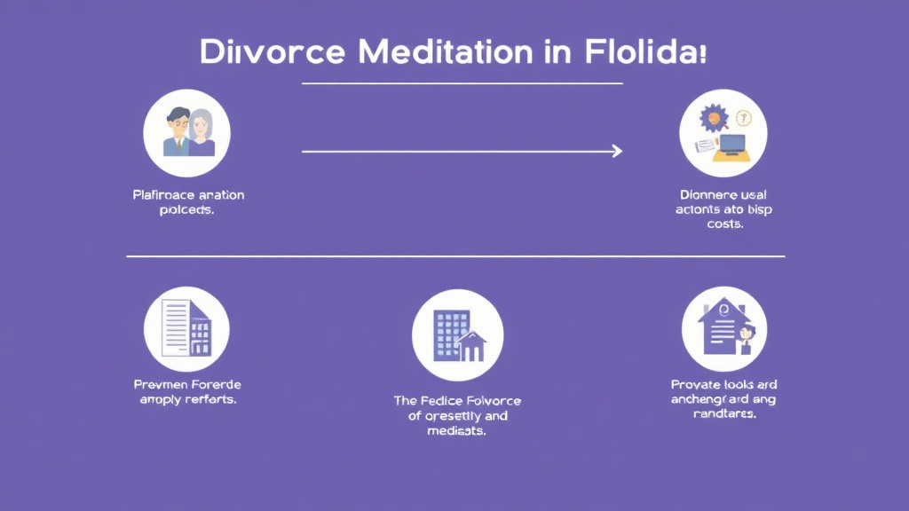 Visual guide for practical steps in divorce mediation in florida: process, cost, and requirements