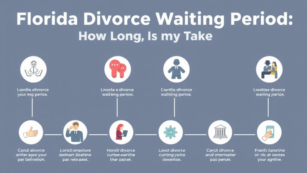 Visual guide for practical steps in florida divorce waiting period: how long it takes