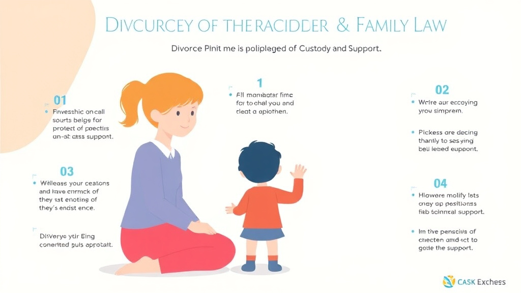 Visual guide for practical steps in divorce with children in florida: custody and support guide