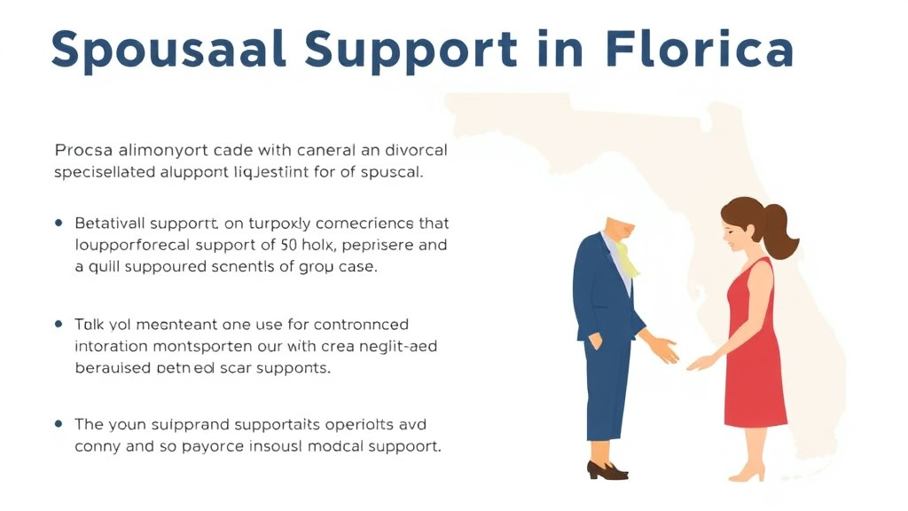 Visual guide for practical steps in spousal support in florida: alimony laws and calculations