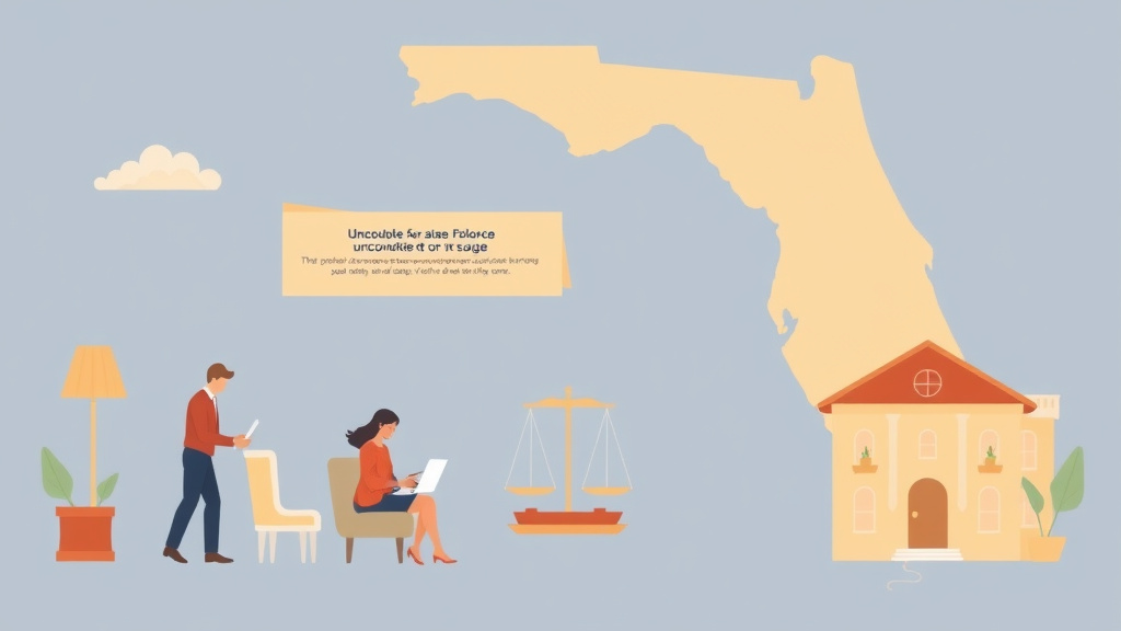 Illustration showing key concepts related to florida uncontested divorce cost: full breakdown