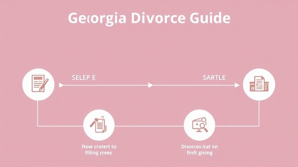 Visual guide for practical steps in georgia divorce guide: requirements, filing fees, and process