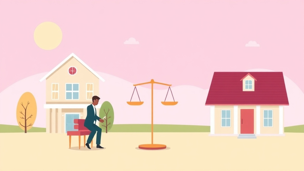 Illustration showing key concepts related to georgia divorce property division rules