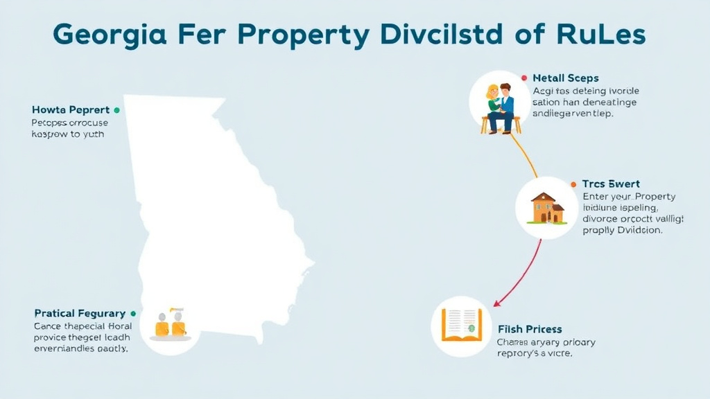 Visual guide for practical steps in georgia divorce property division rules
