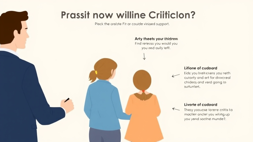 Visual guide for practical steps in divorce with children in georgia: custody and support guide