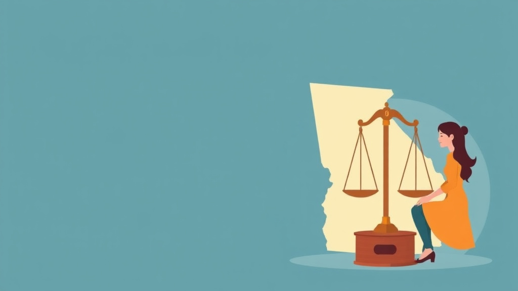 Illustration showing key concepts related to spousal support in georgia: alimony laws and calculations