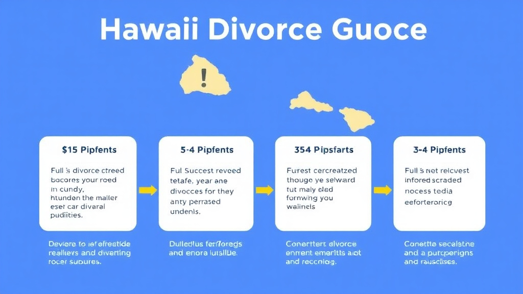 Visual guide for practical steps in hawaii divorce guide: requirements, filing fees, and process