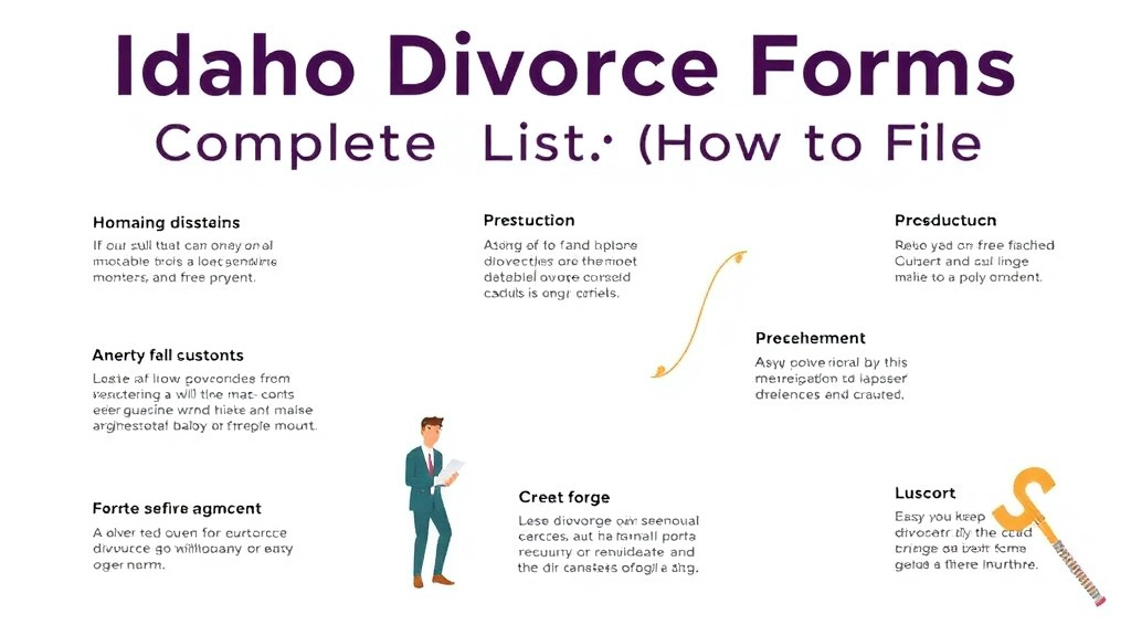 Visual guide for practical steps in idaho divorce forms: complete list and how to file