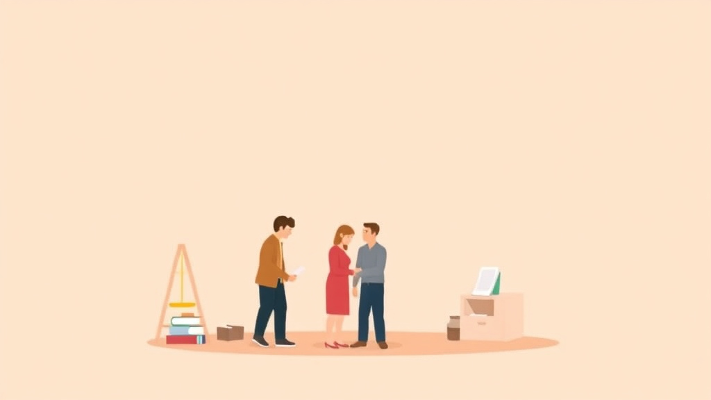 Illustration showing key concepts related to idaho divorce guide: requirements, filing fees, and process