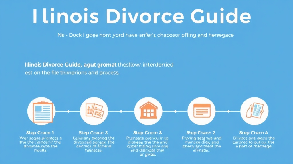 Visual guide for practical steps in illinois divorce guide: requirements, filing fees, and process