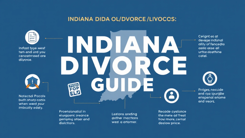 Visual guide for practical steps in indiana divorce guide: requirements, filing fees, and process