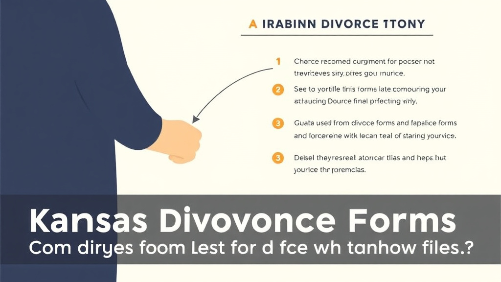Visual guide for practical steps in kansas divorce forms: complete list and how to file