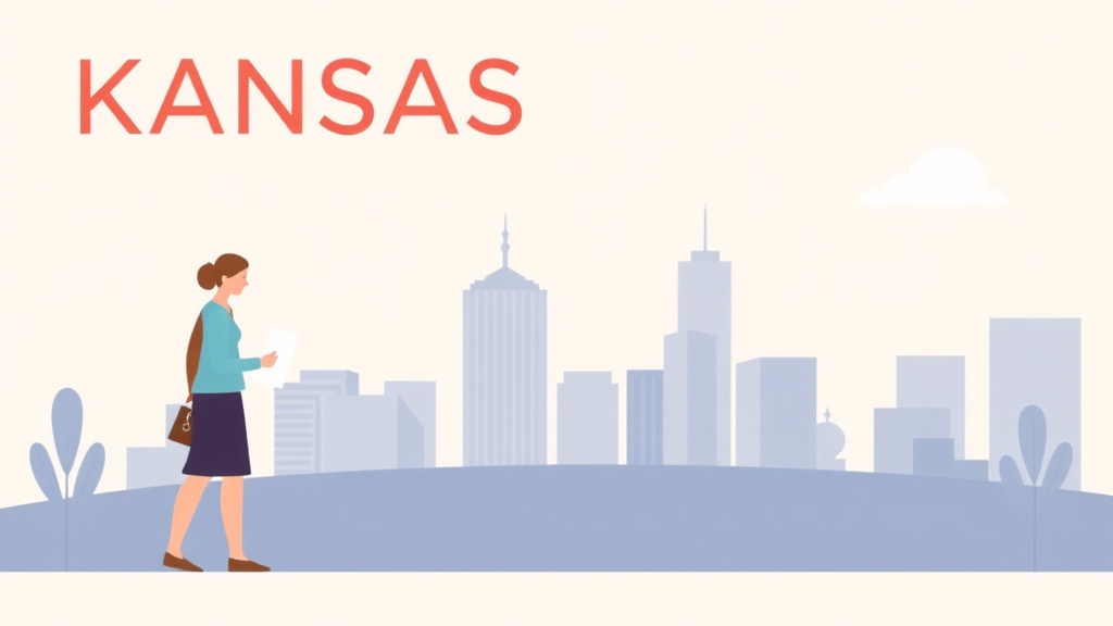 Illustration showing key concepts related to kansas divorce guide: requirements, filing fees, and process