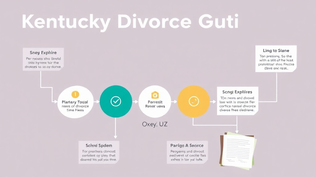 Visual guide for practical steps in kentucky divorce guide: requirements, filing fees, and process
