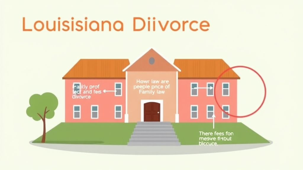 Visual guide for practical steps in louisiana divorce guide: requirements, filing fees, and process