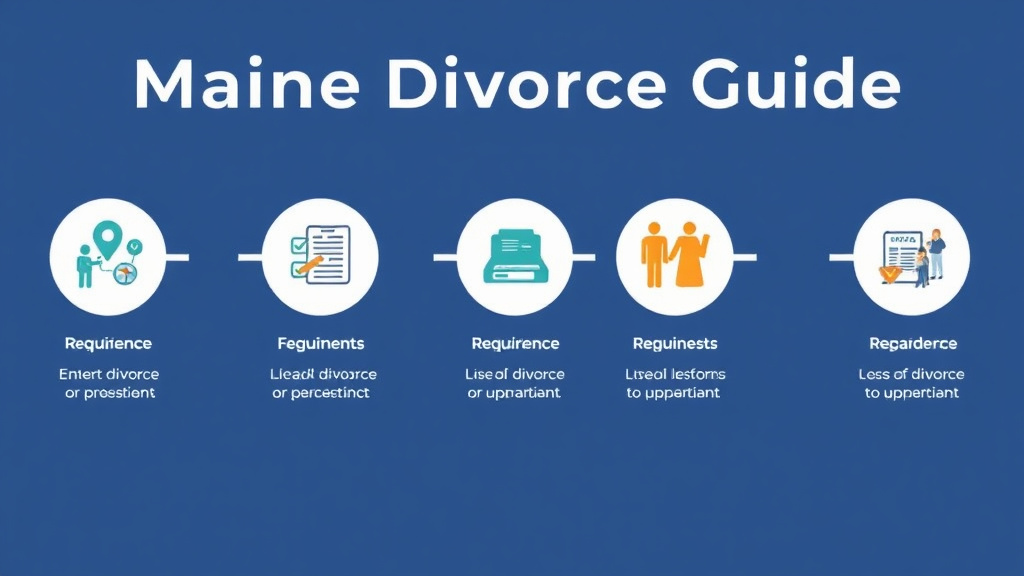 Visual guide for practical steps in maine divorce guide: requirements, filing fees, and process
