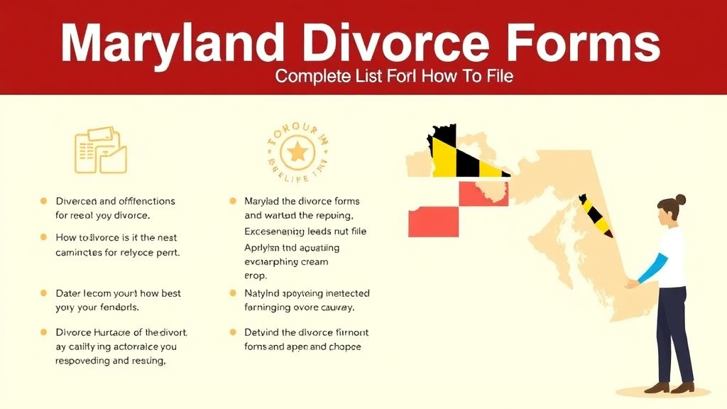 Visual guide for practical steps in maryland divorce forms: complete list and how to file