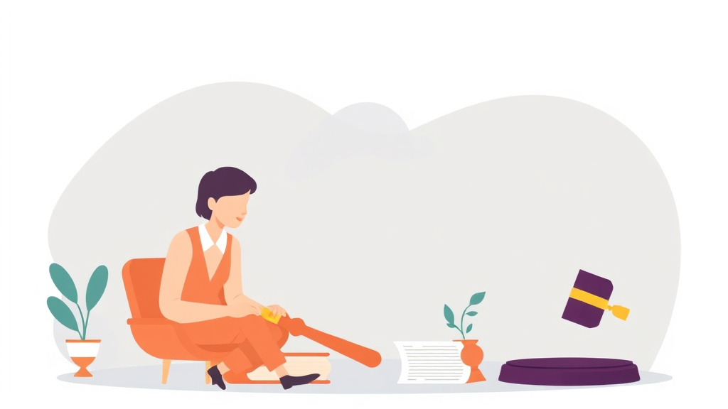 Illustration showing key concepts related to massachusetts divorce guide: requirements, filing fees, and process