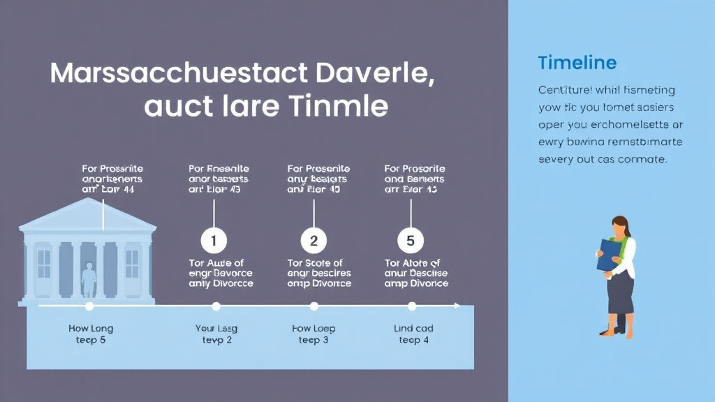 Visual guide for practical steps in massachusetts divorce timeline: how long each step takes