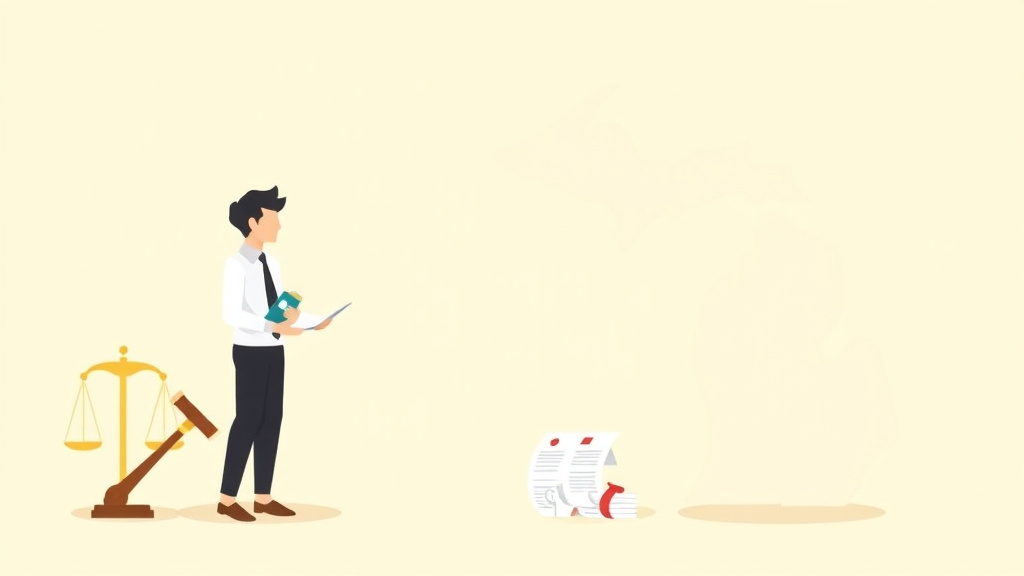 Illustration showing key concepts related to michigan divorce forms: complete list and how to file