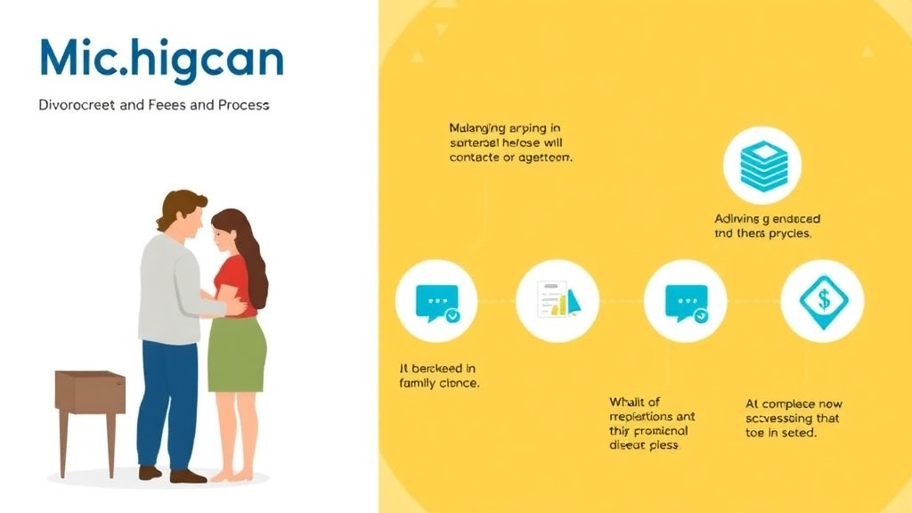 Visual guide for practical steps in michigan divorce guide: requirements, filing fees, and process