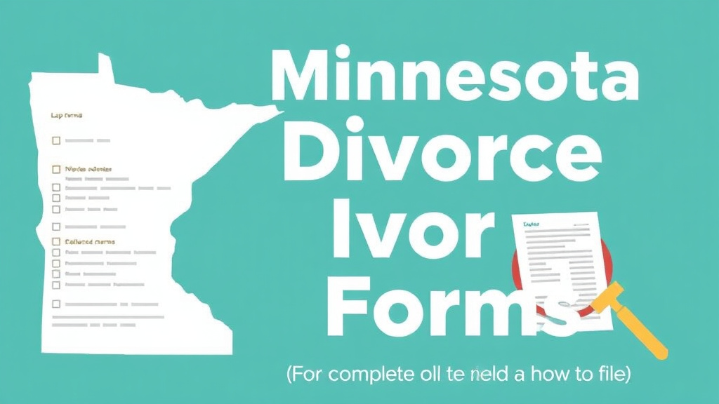 Visual guide for practical steps in minnesota divorce forms: complete list and how to file