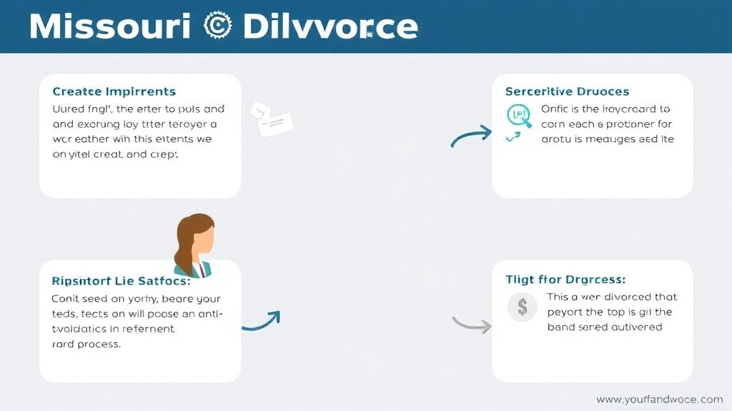 Visual guide for practical steps in missouri divorce guide: requirements, filing fees, and process
