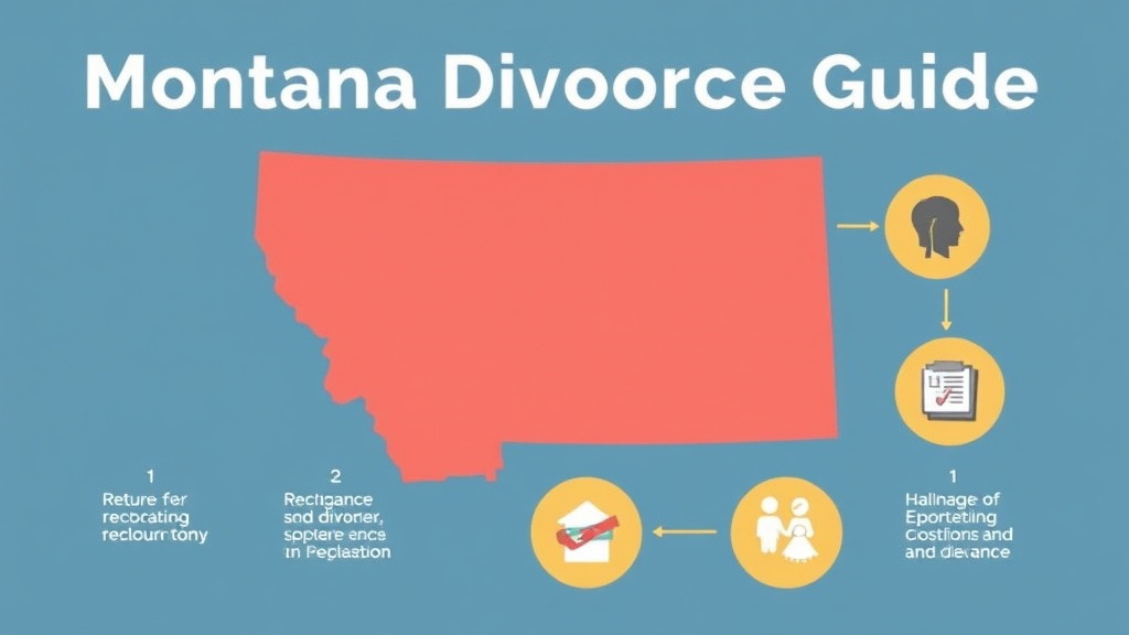 Visual guide for practical steps in montana divorce guide: requirements, filing fees, and process