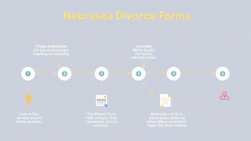 Visual guide for practical steps in nebraska divorce forms: complete list and how to file