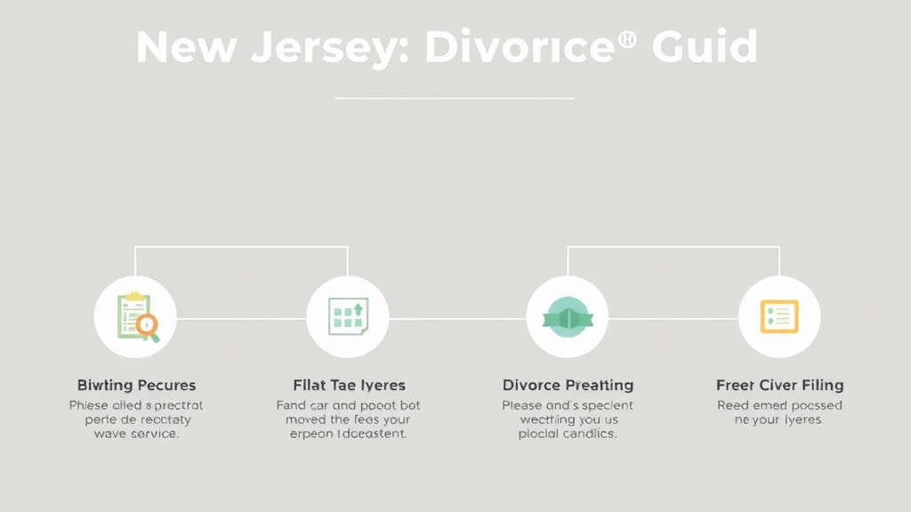 Visual guide for practical steps in new jersey divorce guide: requirements, filing fees, and process