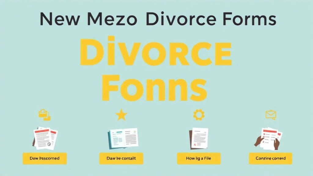 Visual guide for practical steps in new mexico divorce forms: complete list and how to file