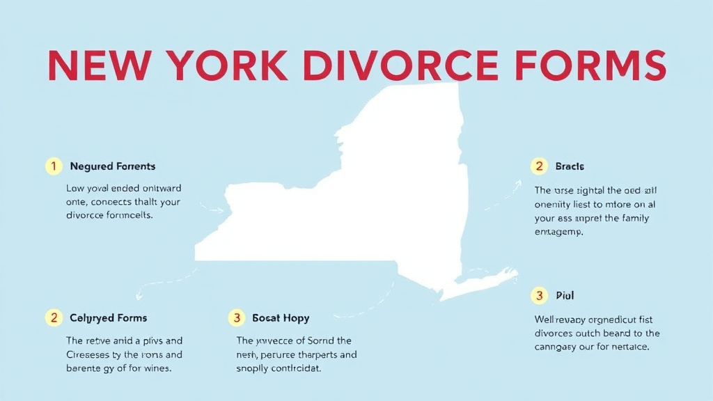 Visual guide for practical steps in new york divorce forms: complete list and how to file