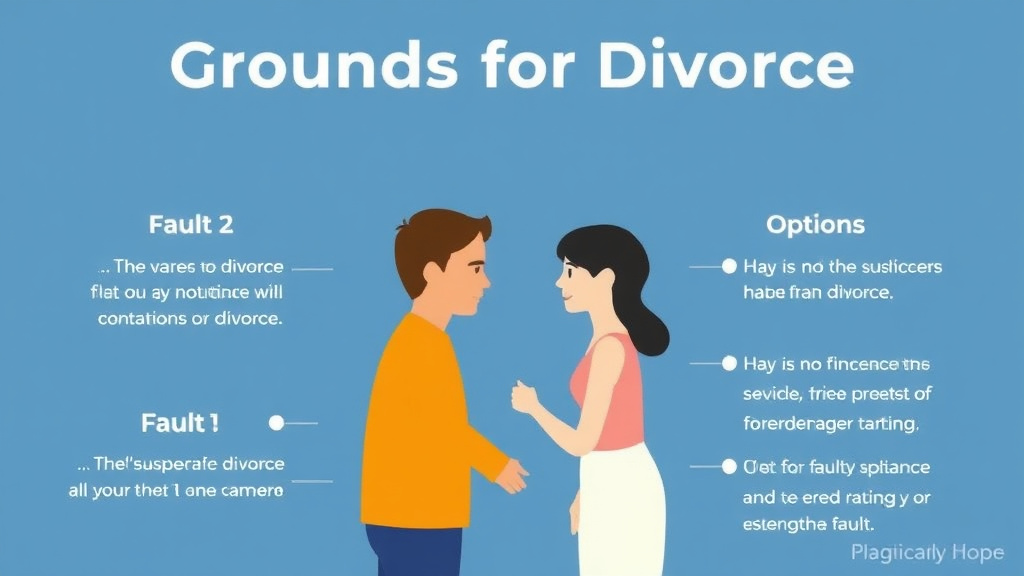 Visual guide for practical steps in new york grounds for divorce: fault vs. no-fault options