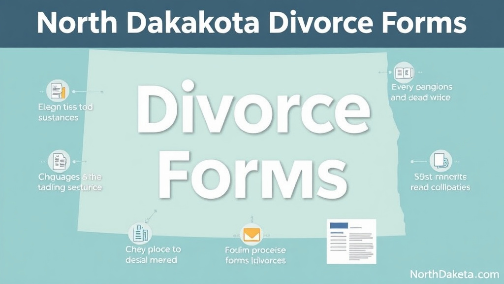 Visual guide for practical steps in north dakota divorce forms: complete list and how to file