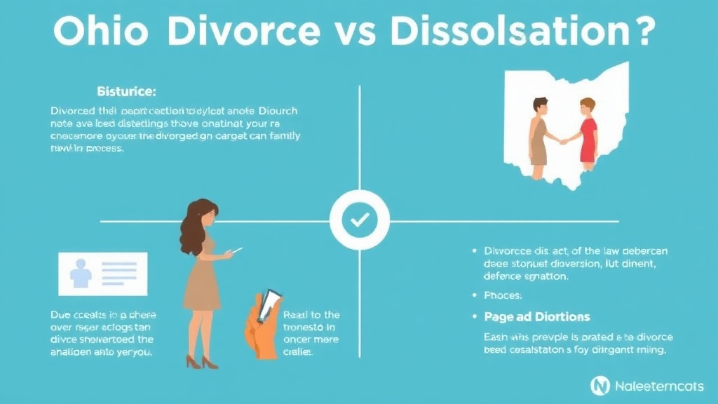 Visual guide for practical steps in ohio divorce vs. dissolution: which path is right for you