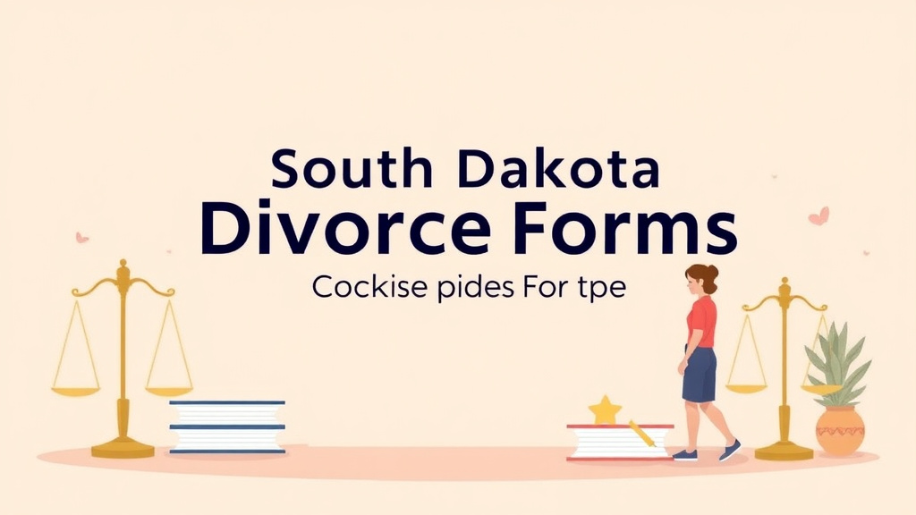 Illustration showing key concepts related to south dakota divorce forms: complete list and how to file