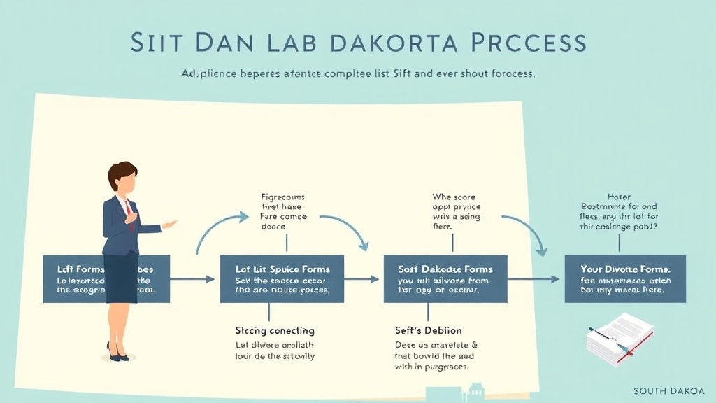 Visual guide for practical steps in south dakota divorce forms: complete list and how to file